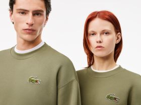 Флисовый свитшот Lacoste унисекс
