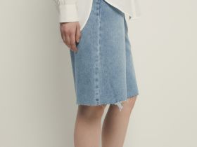 Рубашка из хлопка свободного силуэта