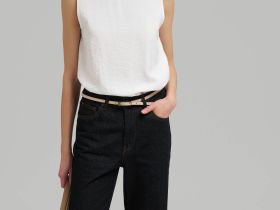 Свободный топ из жатой ткани