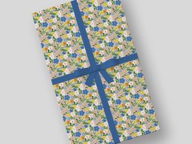 Бумага упаковочная "Цветы день" 70*100 см