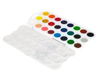 Набор акварели "Я - Художник!" 24 цв, пластик белый