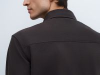 Рубашка с накладным карманом, Коричневый