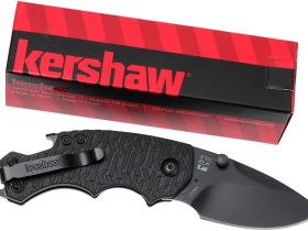 Нож складной Shuffle - KERSHAW 8700BLK, сталь 8Cr13MoV c покрытием BlackOxide, рукоять текстурированный термопластик GFN