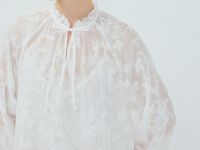 Мини-платье А-силуэта из лиоцелла с вышивкой, Белый