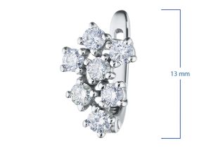 Серьги из белого золота с бриллиантами э0901сг09180900