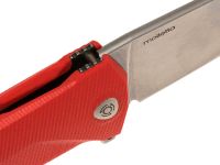 Нож складной LionSteel KUR OR G10 Orange Flipper, сталь Uddeholm Sleipner®, стеклотекстолит, оранжевый