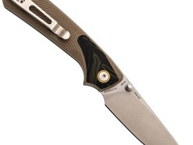 Складной нож SRM Dome 106M-GW, сталь 14C28N, рукоять G10+Gmascus серый