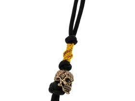 Темляк для складного ножа с бусиной "Servo-skull" B/G