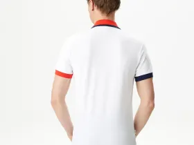 Мужское хлопковое поло Lacoste стандартного кроя