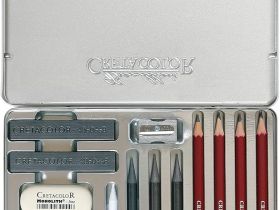 Набор художественный Cretacolor "SILVER BOX" в металлической коробке