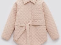 Утепленная куртка с поясом