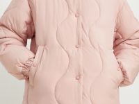 Полупальто утепленное с воротником-стойкой