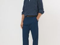 Брюки со съёмным ремнём, Синий