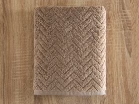 Полотенце махровое Zigzag, капучино