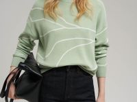 Легкий удлиненный джемпер с хлопком