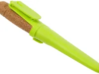 Нож с фиксированным лезвием Morakniv Floating Knife (S) Lime, сталь Sandvik 12C27, пробковая ручка
