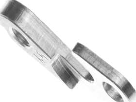 Держатель заднего переключателя "петух" Meta №45 фрезерованный (серебристый)