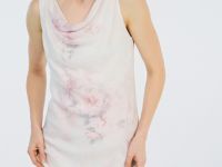 Платье с вырезом лодочка, Розовый