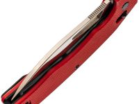 Складной нож Obertech ns-01 Drop point satin, сталь VG-10, рукоять G10, красный