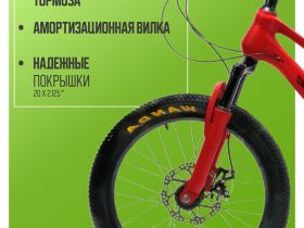 Детский велосипед Falcon Bike Mild 20, год 2024, цвет Красный