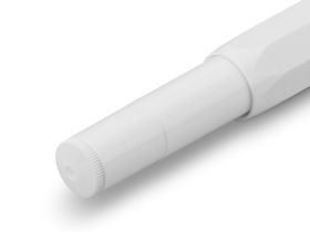 Ручка перьевая Kaweco CLASSIC Sport F 0,7 мм, чернила синие, корпус белый