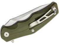 Складной нож QSP Pangolin, сталь D2, рукоять G10, зеленый