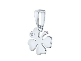Подвеска из серебра с бриллиантом э0601пд04202396