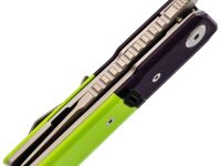 Складной нож Maxace Capsule-2, сталь 10CR15COMOV, рукоять G10, фиолетовый/зеленый