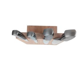 Подставка настольная магнитная для 4 ножей Woodinhome KS002SSOW, дуб