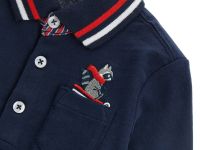 Поло с длинным рукавом для маленького мальчика