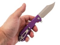 Складной нож Daggerr Powie Purple DL, сталь 8Cr14MoV, рукоять FRN, фиолетовый