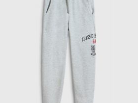 Трикотажные брюки с принтом для мальчиков, Серый