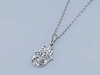 Классическая подвеска из серебра э0612пд05184300_white