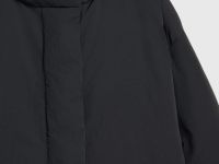 Утеплённая куртка с капюшоном, Черный