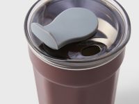 Коричневый стакан с крышкой для воды 300 мл Глория Джинс