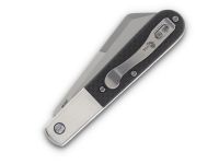 Складной нож Queen Cutlery Large Sheepsfoot Barlow, сталь M390, рукоять карбон, черный