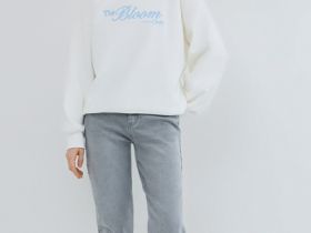 Джинсы Mom с высокой посадкой, Серый