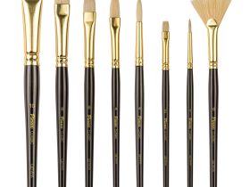 Набор кистей щетина Pinax "CLASSIC Plein Air" 8 шт, ассорти, короткая ручка