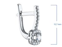 Серьги из белого золота э4712сг12220107