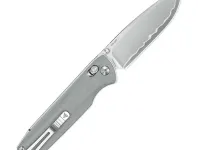 Складной нож SRM Terrier 258L-GK2, сталь 140Cr, рукоять G10, серый