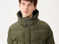 Мужская удлинённая куртка Lacoste с капюшоном