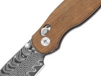 Складной нож Kizer Phoca CD, сталь Damascus, рукоять Mkuruti Wood