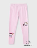 Розовые легинсы с принтом Hello Kitty для девочки Глория Джинс