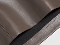 Мини-юбка из искусственной кожи, Коричневый