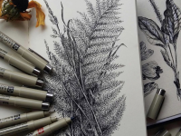 Скетчбук Maxgoodz "Classic" 13х21 см, 32 л, 120 г Голубой