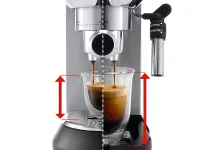 Кофеварка рожковая De'Longhi Dedica EC685.M (Silver)