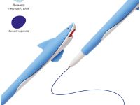 Ручка шариковая MESHU "Shark&Whale" 0,7 мм, синяя, корпус ассорти