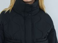 Утеплённая короткая куртка, Черный