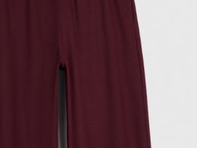 Прямые брюки с эластичным поясом, Фиолетовый