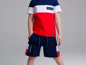 Комплект трикотажный для мальчиков: фуфайка (футболка), шорты